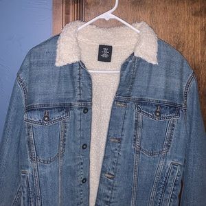 H&M Jean Jacket with Wool